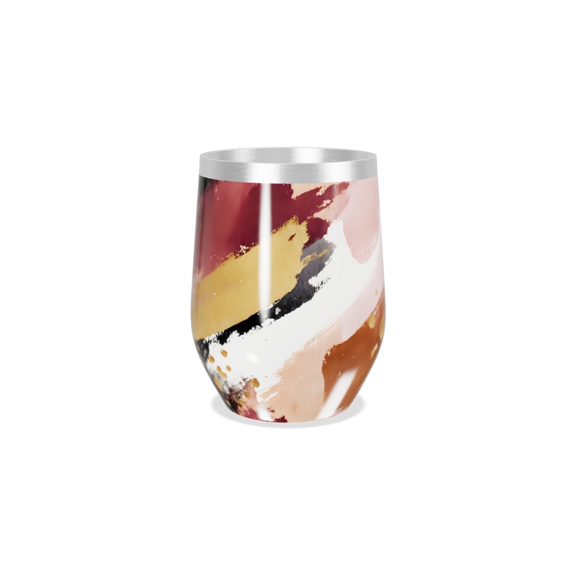 Copo Térmico Slim - Colorido com Dourado