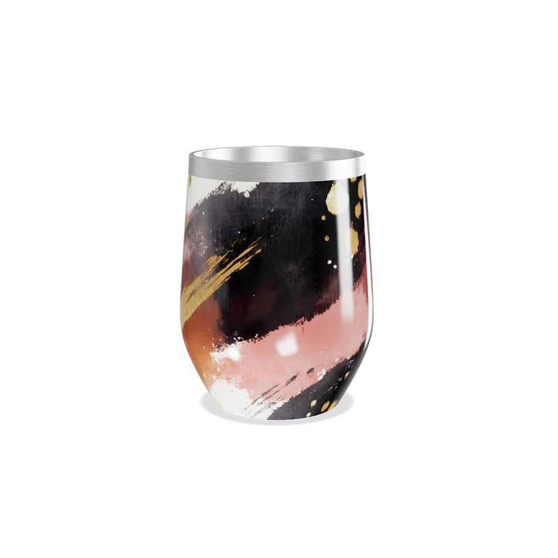 Copo Térmico Slim - Colorido com Dourado