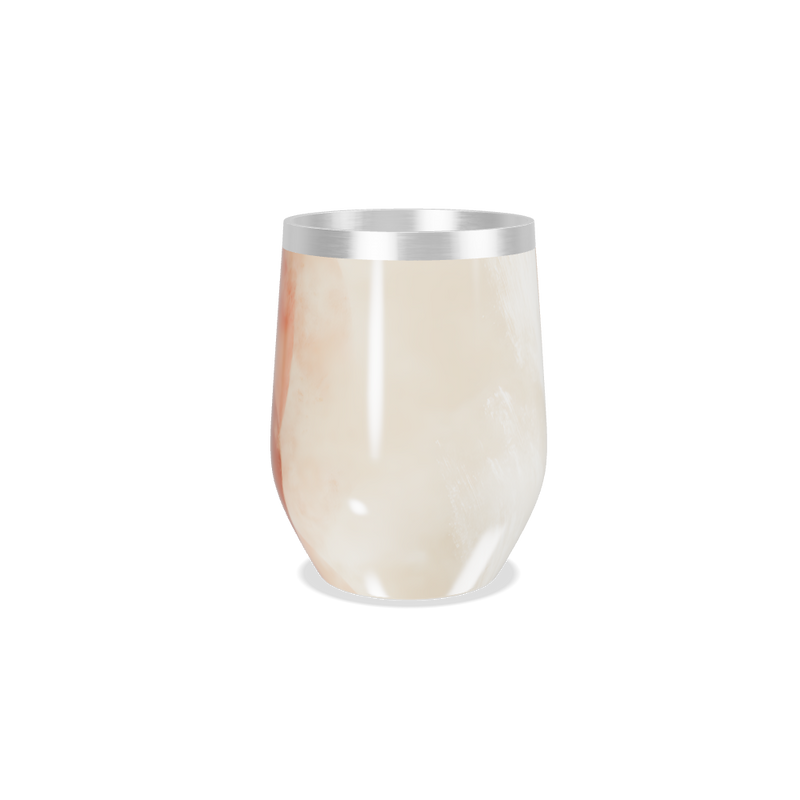 Copo Térmico Slim - Estampa Abstrata Laranja