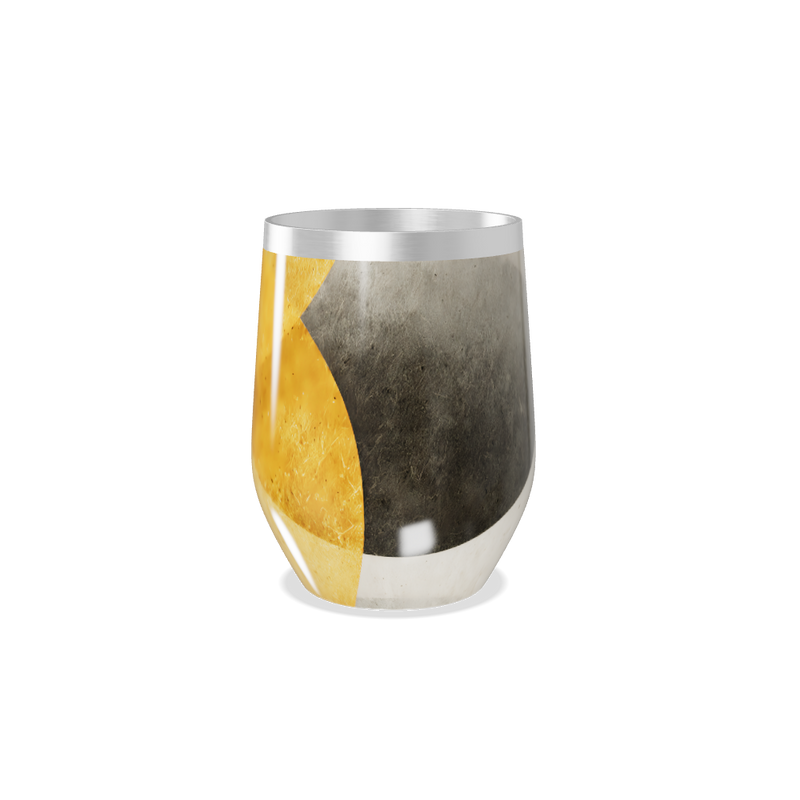 Copo Térmico Slim - Amarelo Preto Metálico