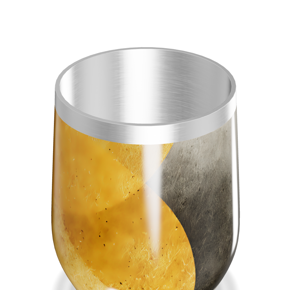 Copo Térmico Slim - Amarelo Preto Metálico