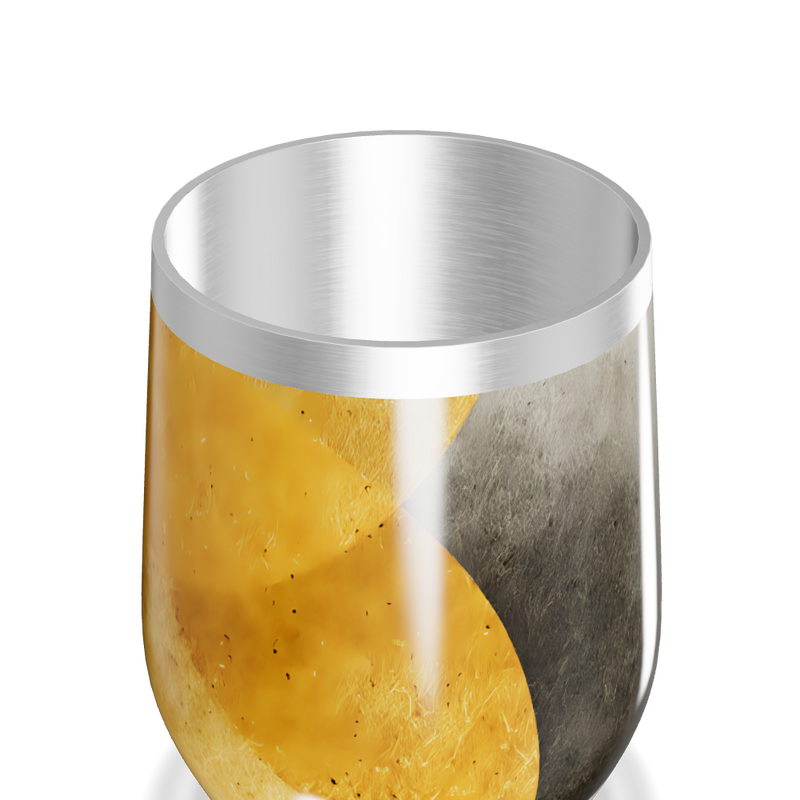 Copo Térmico Slim - Amarelo Preto Metálico