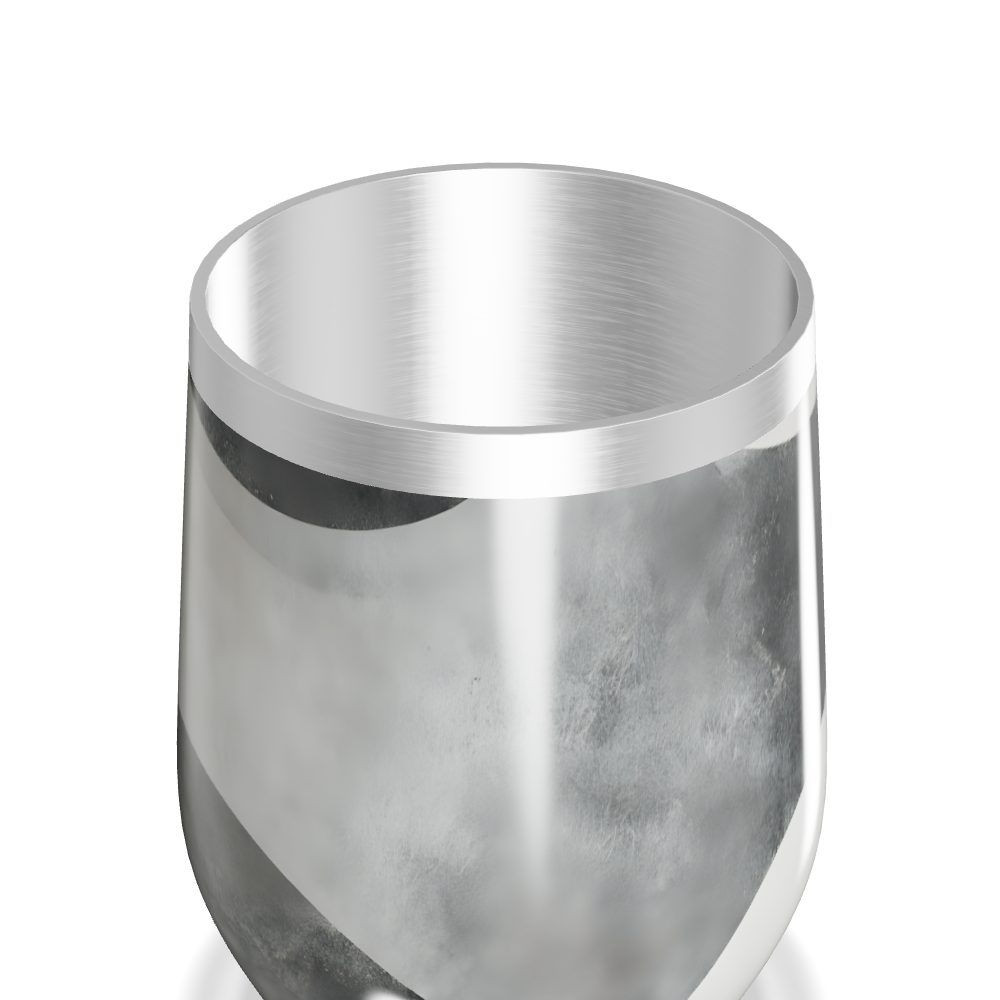 Copo Térmico Slim - Preto e Branco Aço Inox