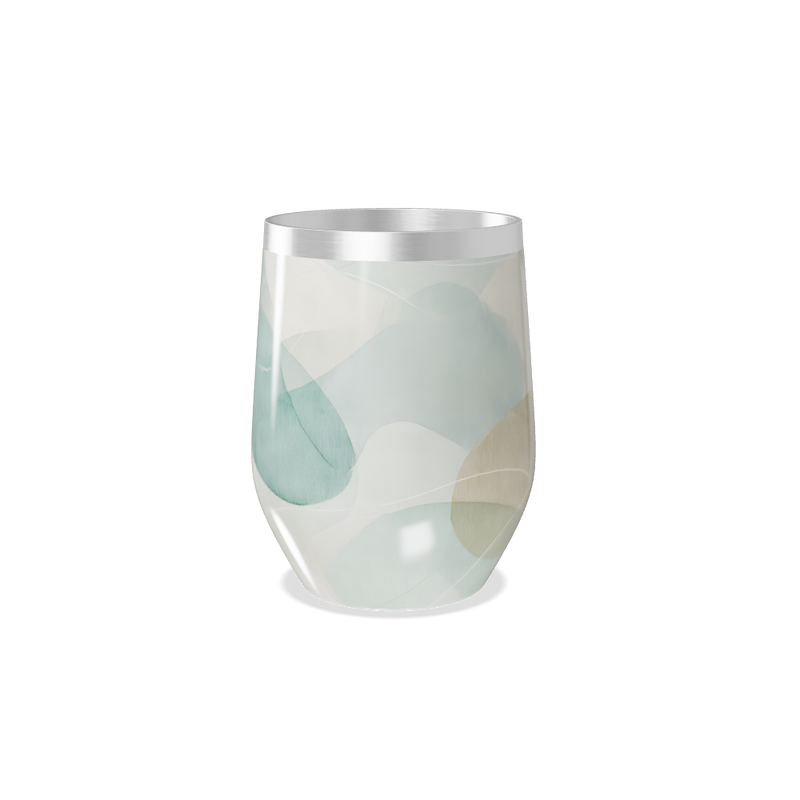 Copo Térmico Slim - Estampa Abstrata Pastel