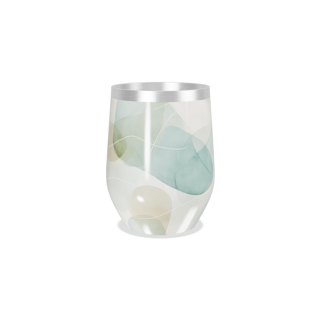 Copo Térmico Slim - Estampa Abstrata Pastel