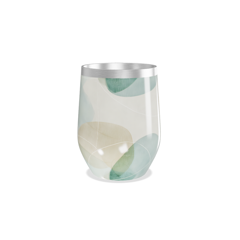 Copo Térmico Slim - Estampa Abstrata Pastel