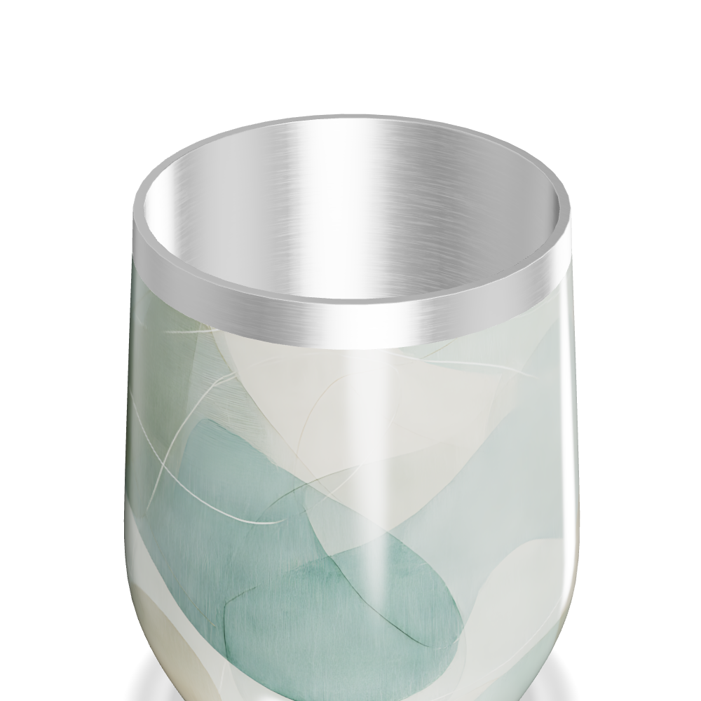 Copo Térmico Slim - Estampa Abstrata Pastel