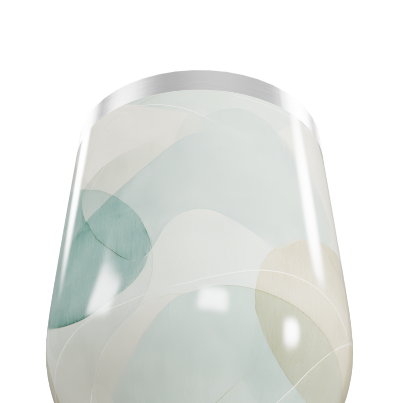 Copo Térmico Slim - Estampa Abstrata Pastel