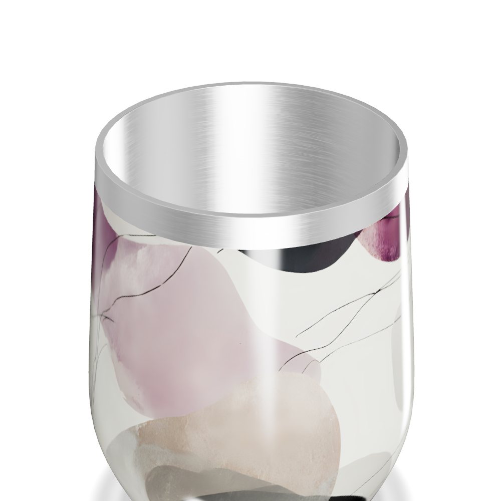 Copo Térmico Slim - Estampa Abstrata Colorida