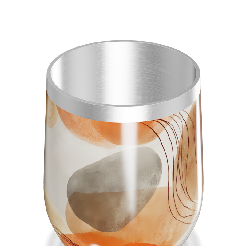 Copo Térmico Slim - Estampa Abstrata Colorida