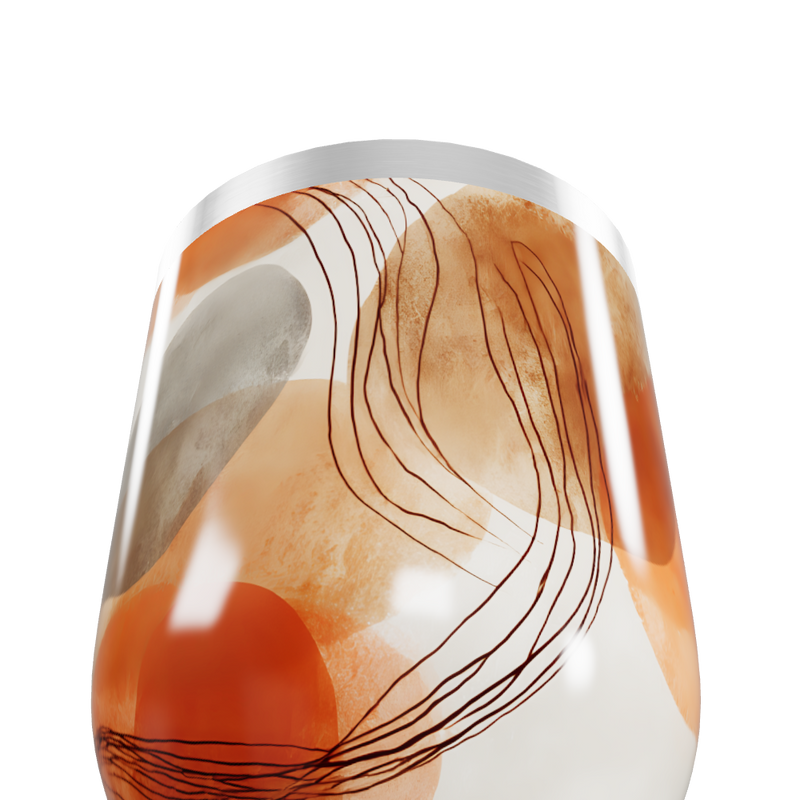 Copo Térmico Slim - Estampa Abstrata Colorida