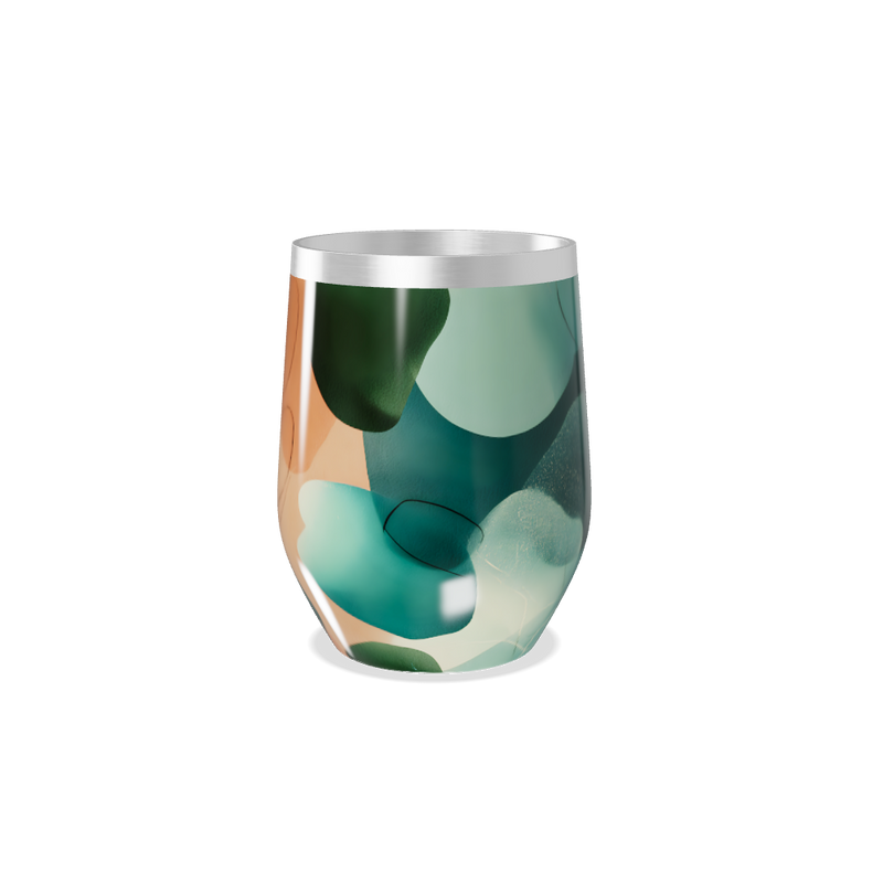 Copo Térmico Slim - Estampa Abstrata Colorida