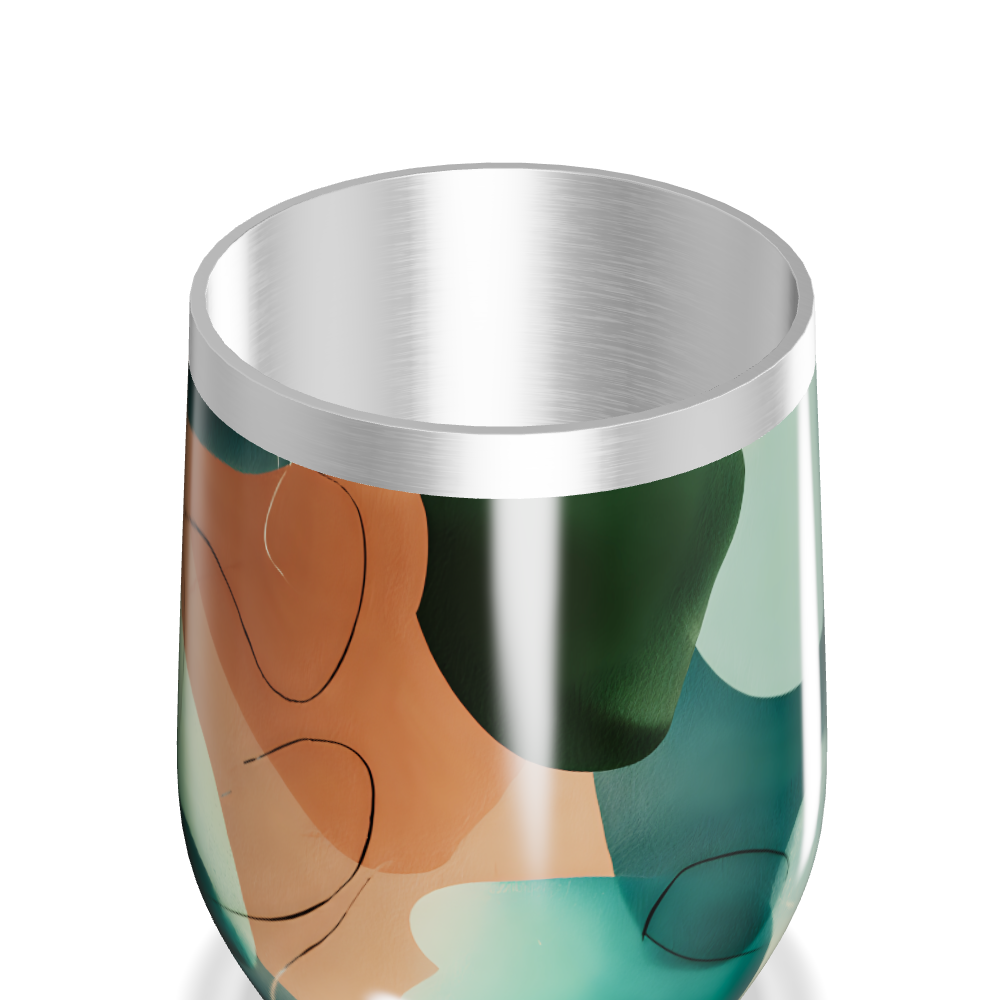 Copo Térmico Slim - Estampa Abstrata Colorida