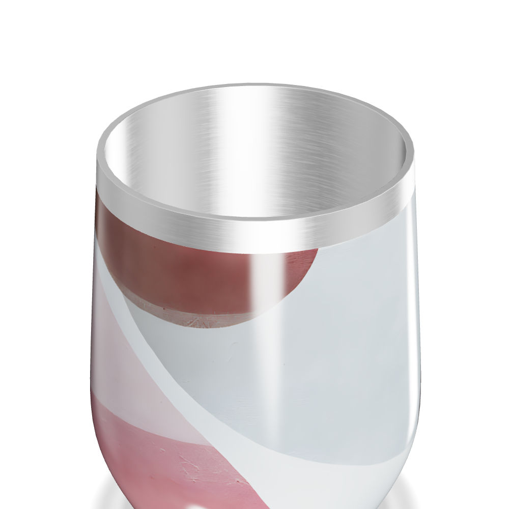 Copo Térmico Slim Estampado Abstrato - Inox