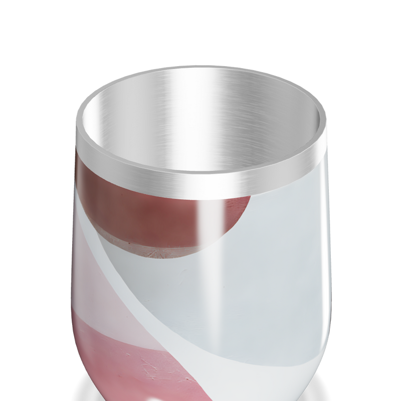 Copo Térmico Slim Estampado Abstrato - Inox