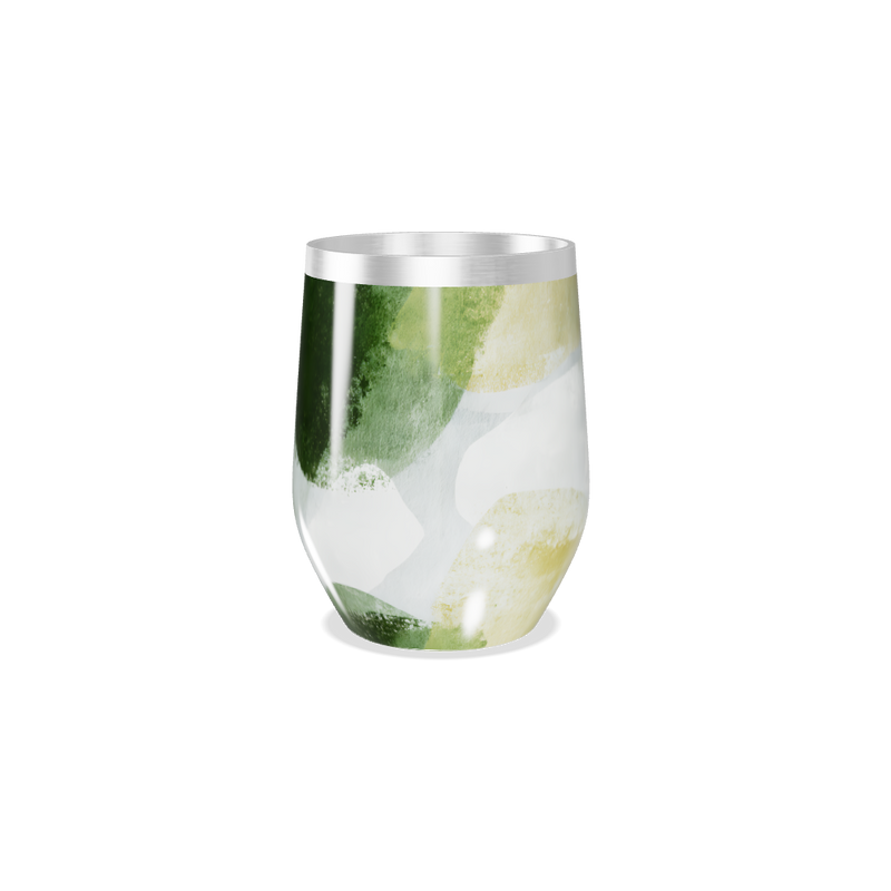 Copo Térmico Slim - Estampa Geométrica Azul