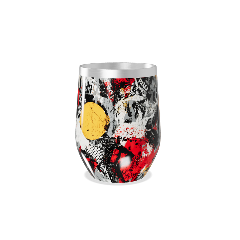 Copo Térmico Slim - Estampa Abstrata Colorida