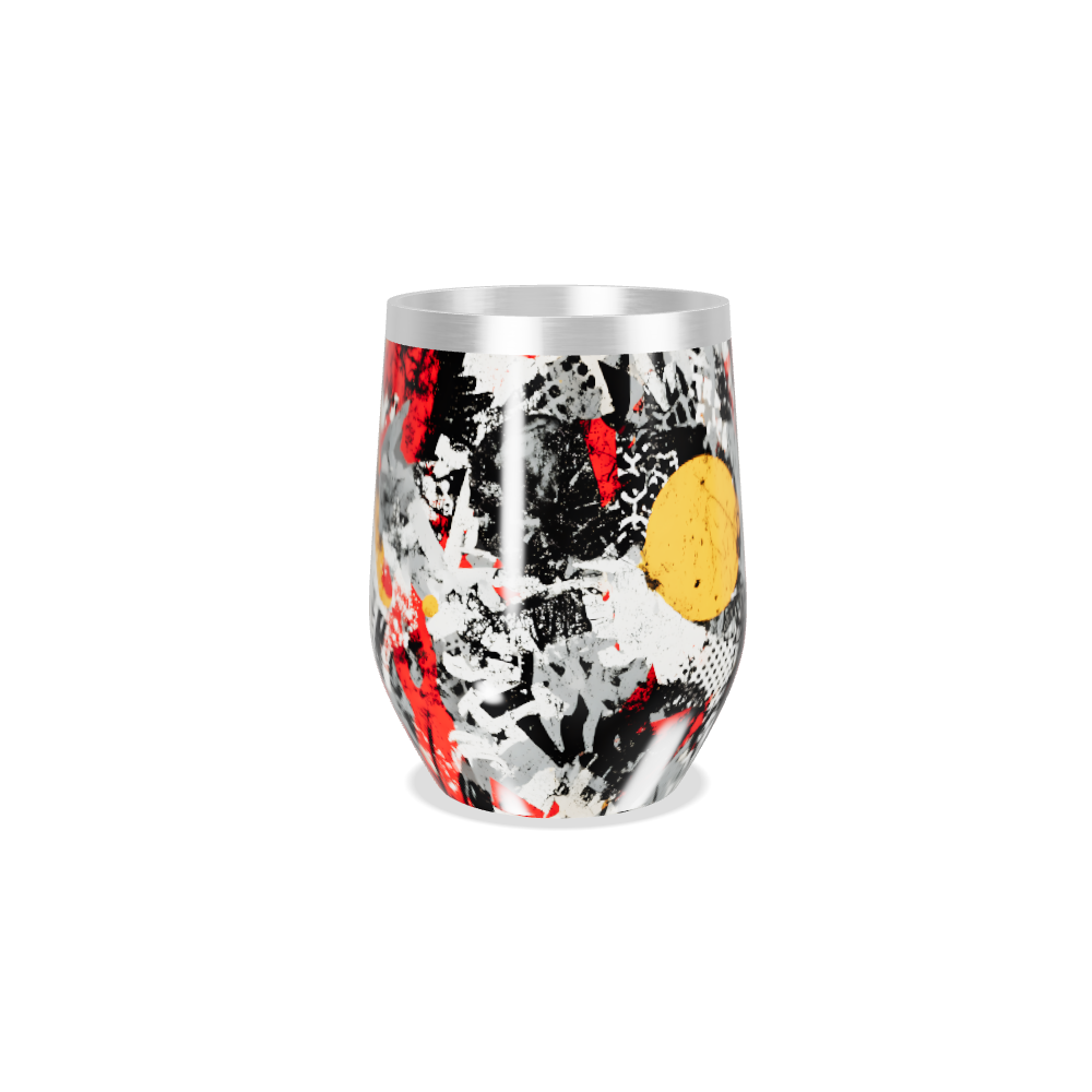 Copo Térmico Slim - Estampa Abstrata Colorida