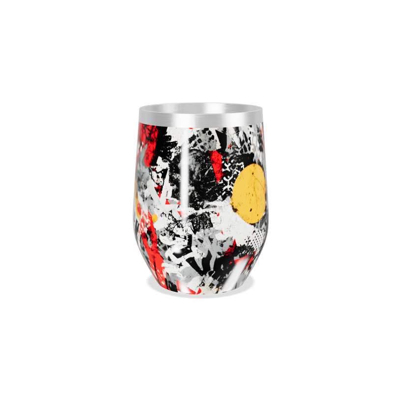 Copo Térmico Slim - Estampa Abstrata Colorida