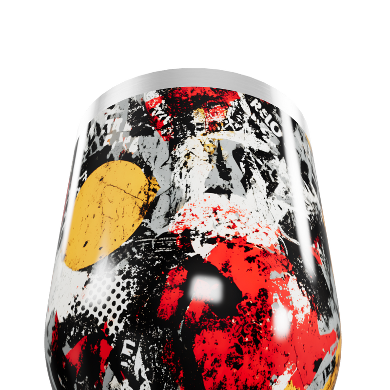 Copo Térmico Slim - Estampa Abstrata Colorida