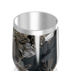 Copo Térmico Slim - Floral Preto Inox