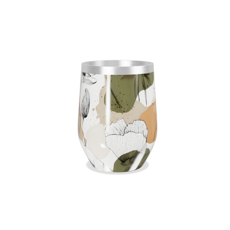 Copo Térmico Slim - Floral Aço Inox