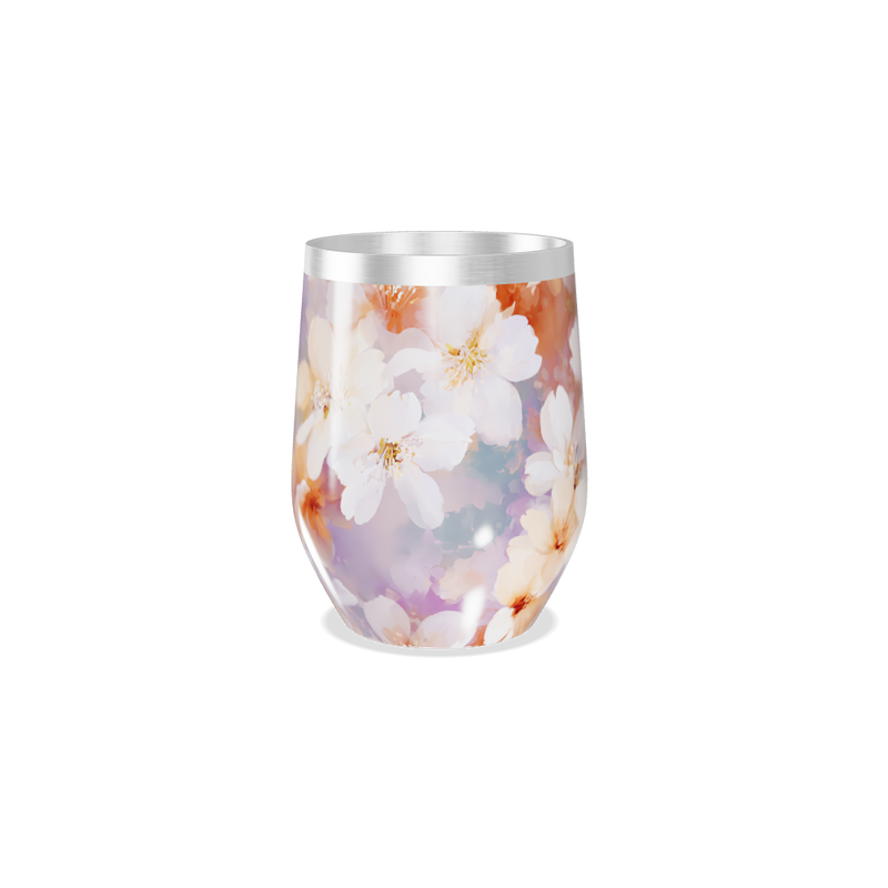 Copo Térmico Slim - Floral Aquarela