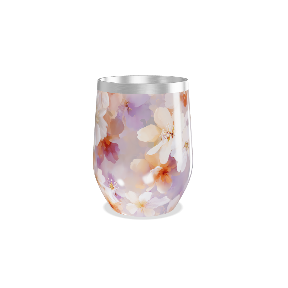 Copo Térmico Slim - Floral Aquarela