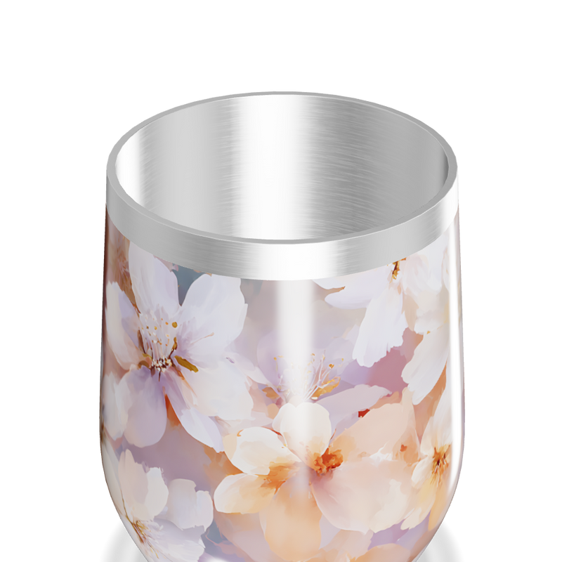 Copo Térmico Slim - Floral Aquarela