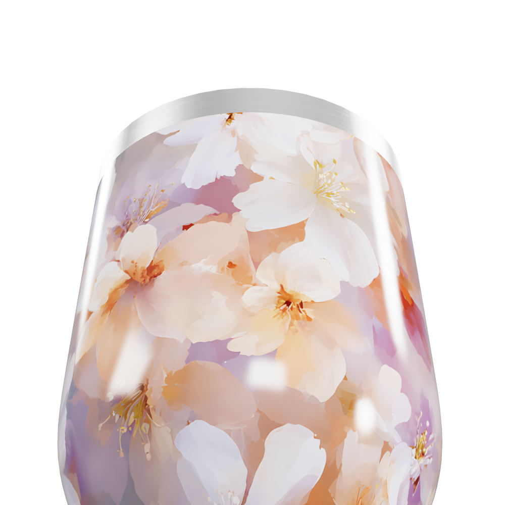 Copo Térmico Slim - Floral Aquarela