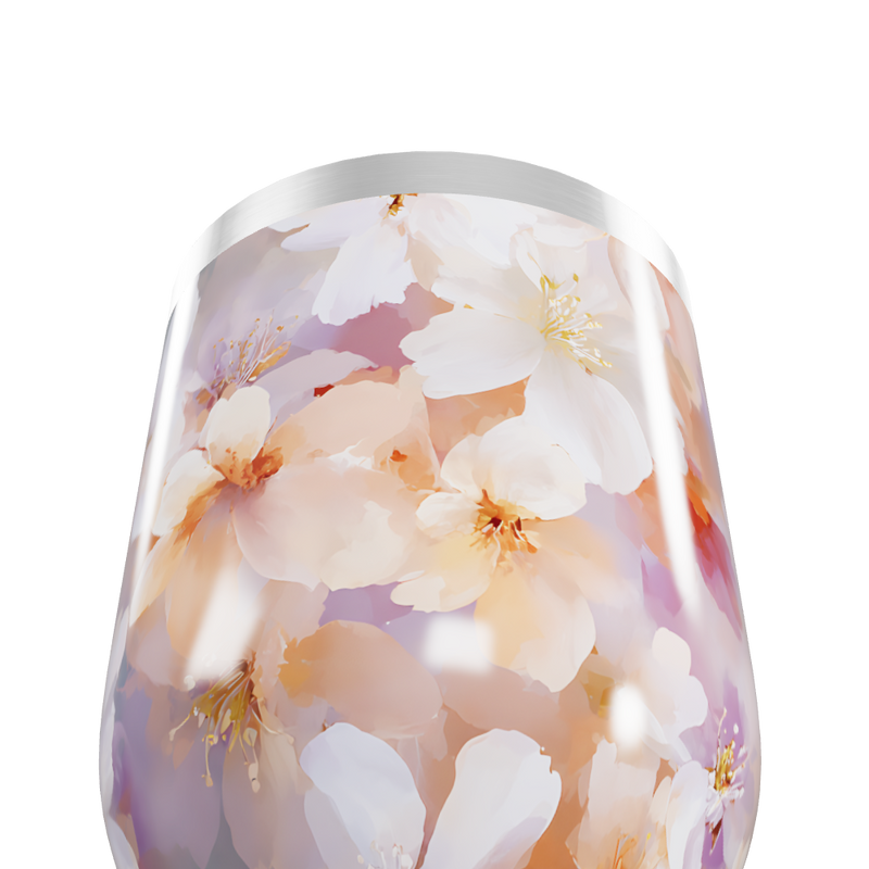 Copo Térmico Slim - Floral Aquarela