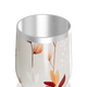 Copo Térmico Slim - Floral Bege Aço Inox