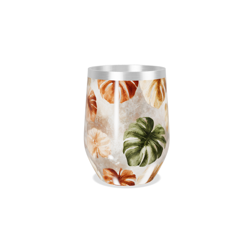 Copo Térmico Slim - Floral Outonal Inox