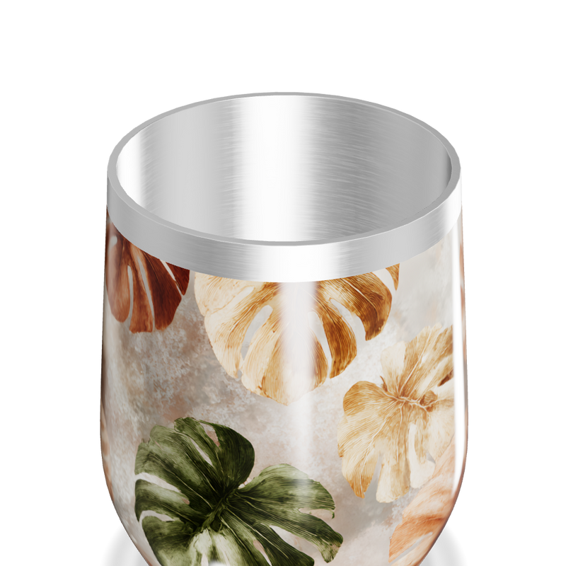 Copo Térmico Slim - Floral Outonal Inox