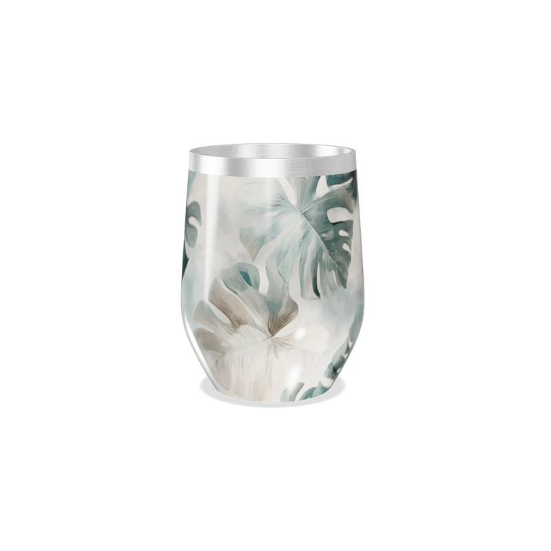 Copo Térmico Slim - Folhagem Transparente