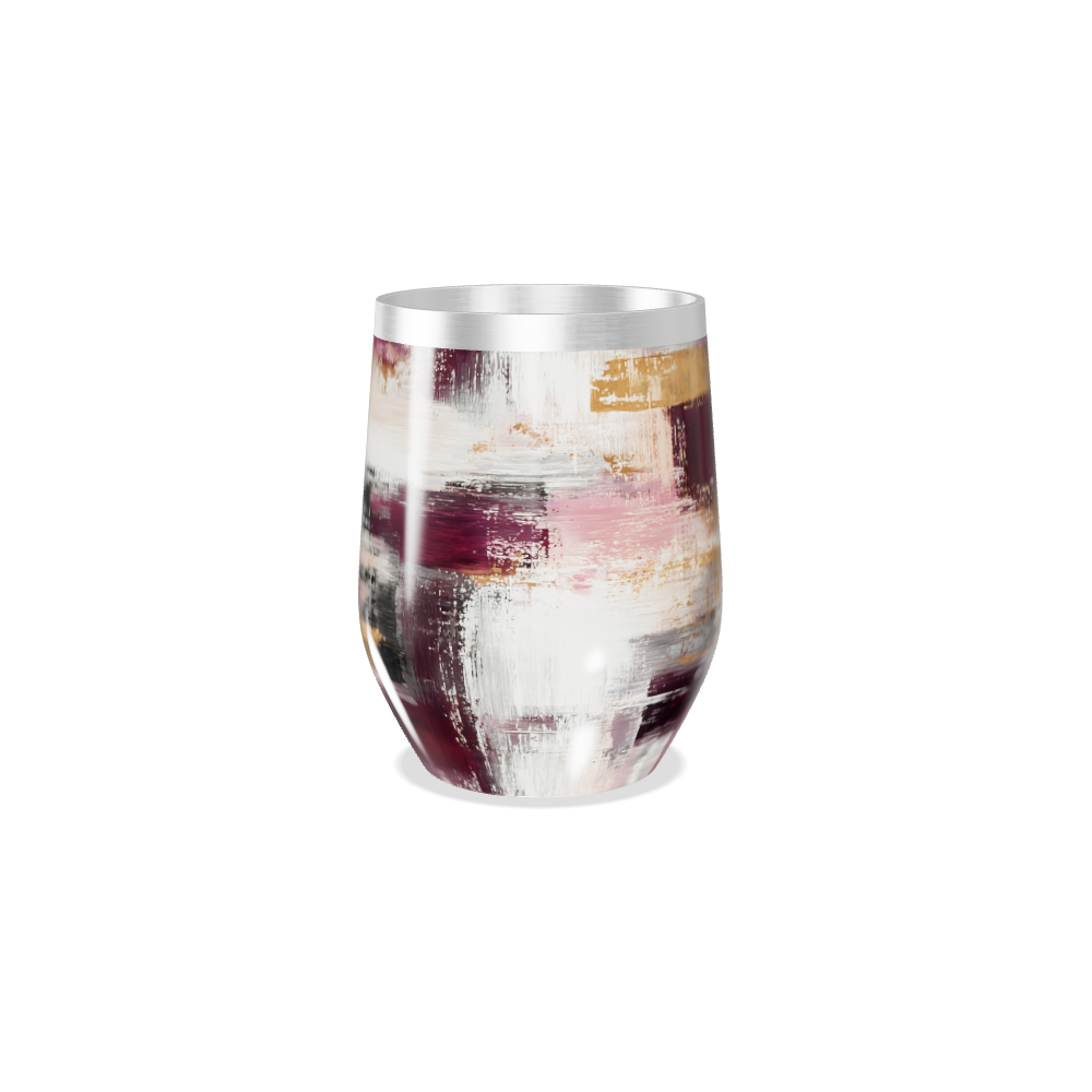 Copo Térmico Slim - Pintura Abstrata Metalizado