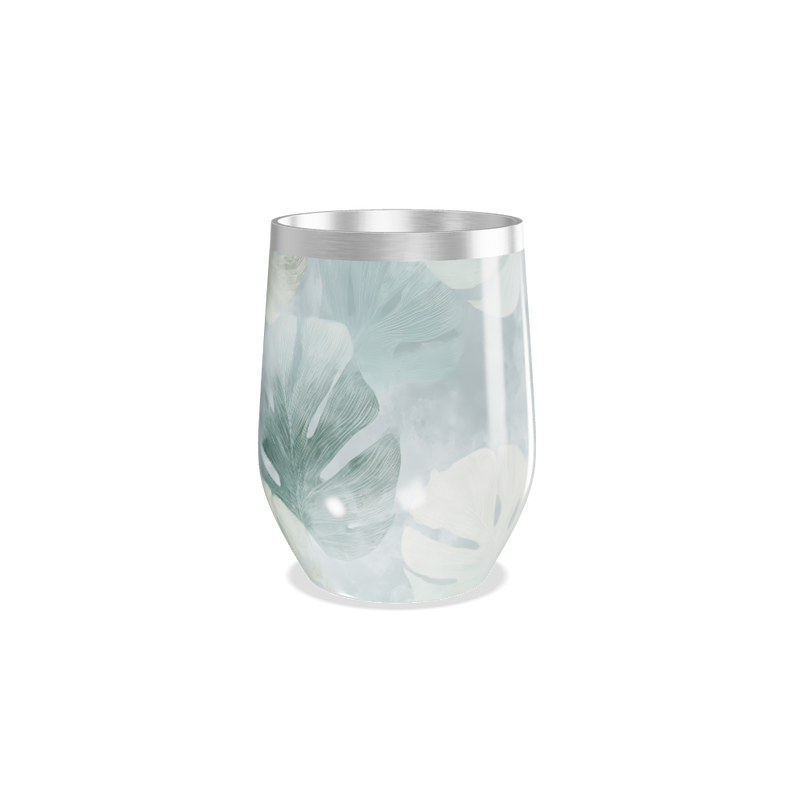 Copo Térmico Slim - Estampa Folhas Verdes