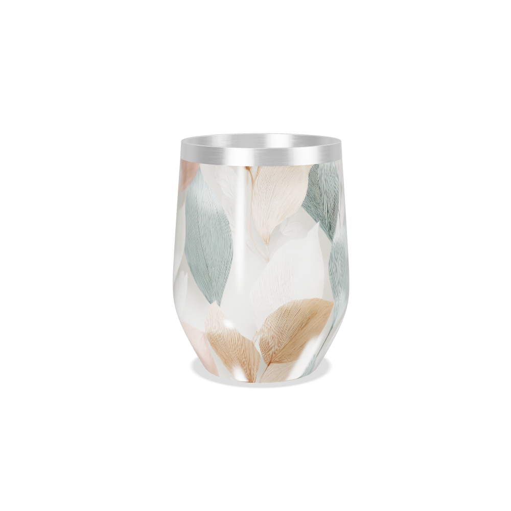 Copo Térmico Slim - Folhas Coloridas Inox