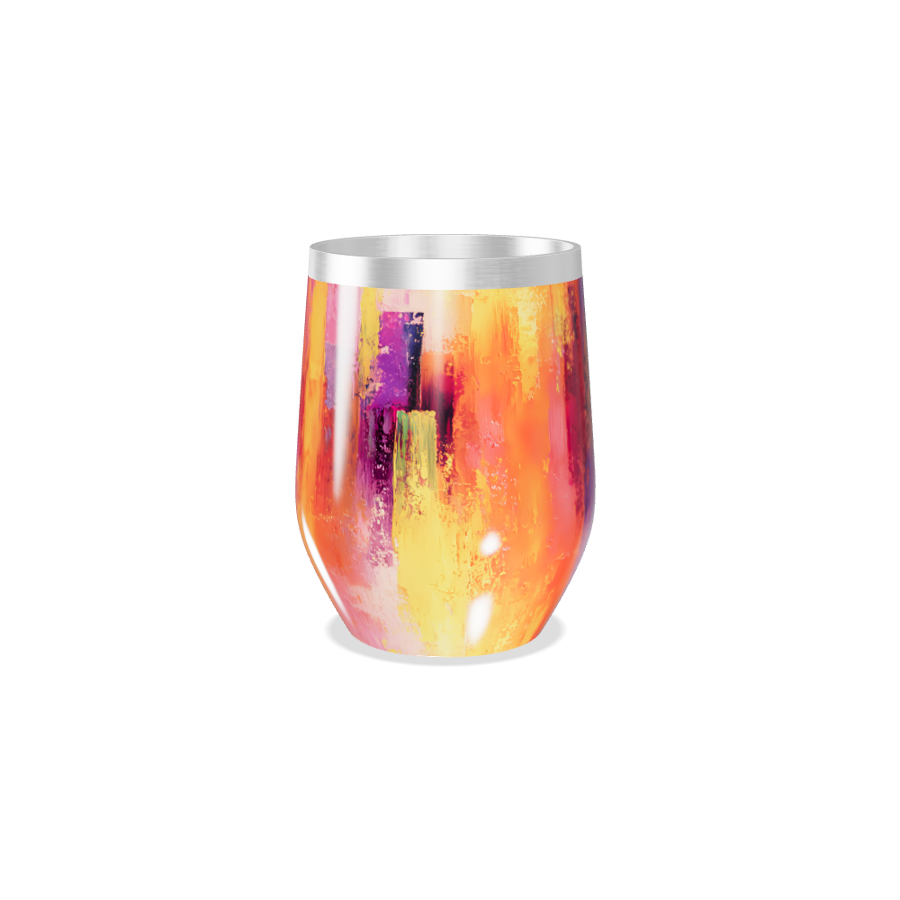 Copo Térmico Slim - Aço Inox Estampa Abstrata