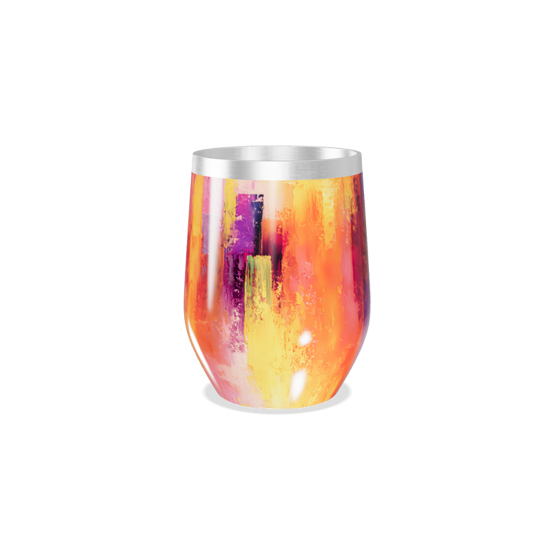 Copo Térmico Slim - Aço Inox Estampa Abstrata