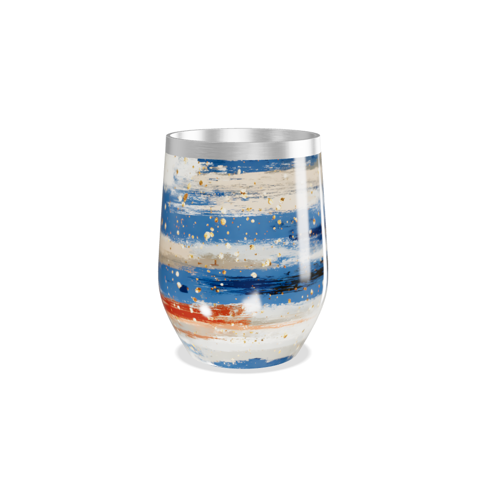 Copo Térmico Slim - Listras Coloridas Aço Inox