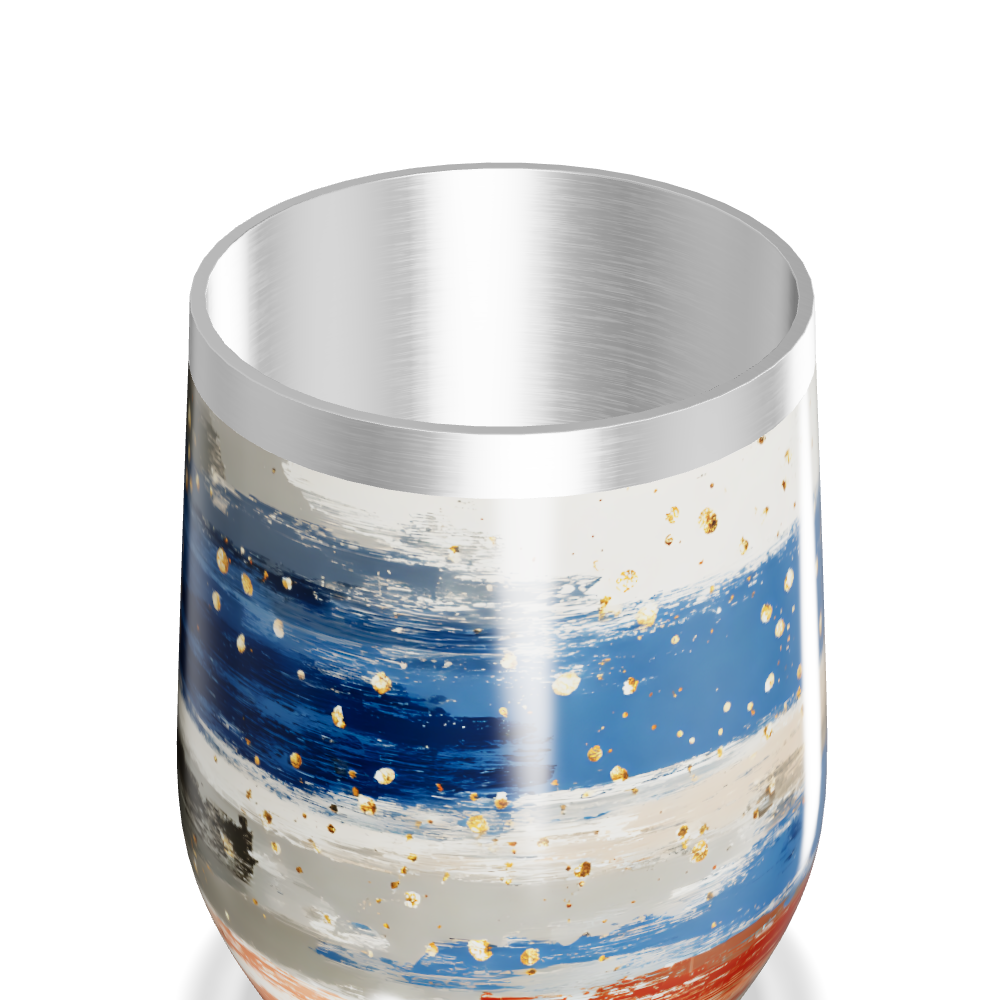 Copo Térmico Slim - Listras Coloridas Aço Inox