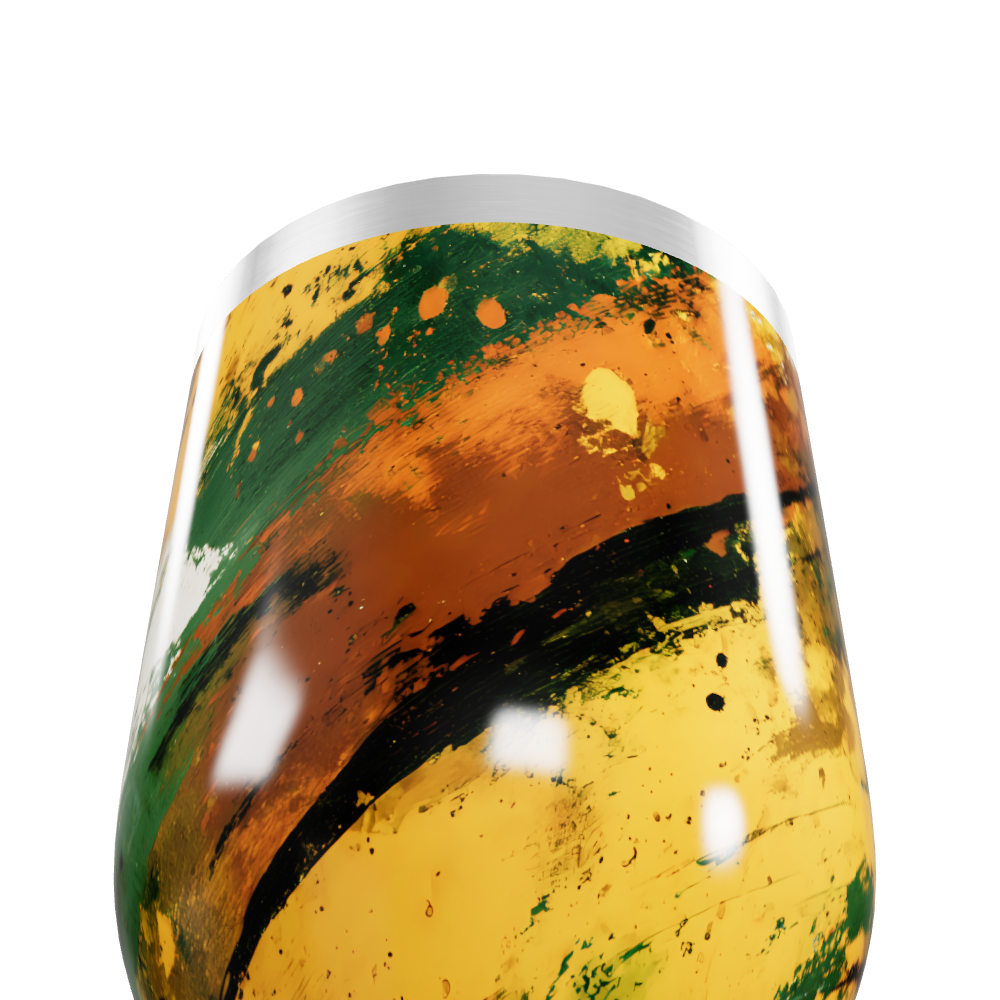 Copo Térmico Slim - Estampa Abstrata Colorida