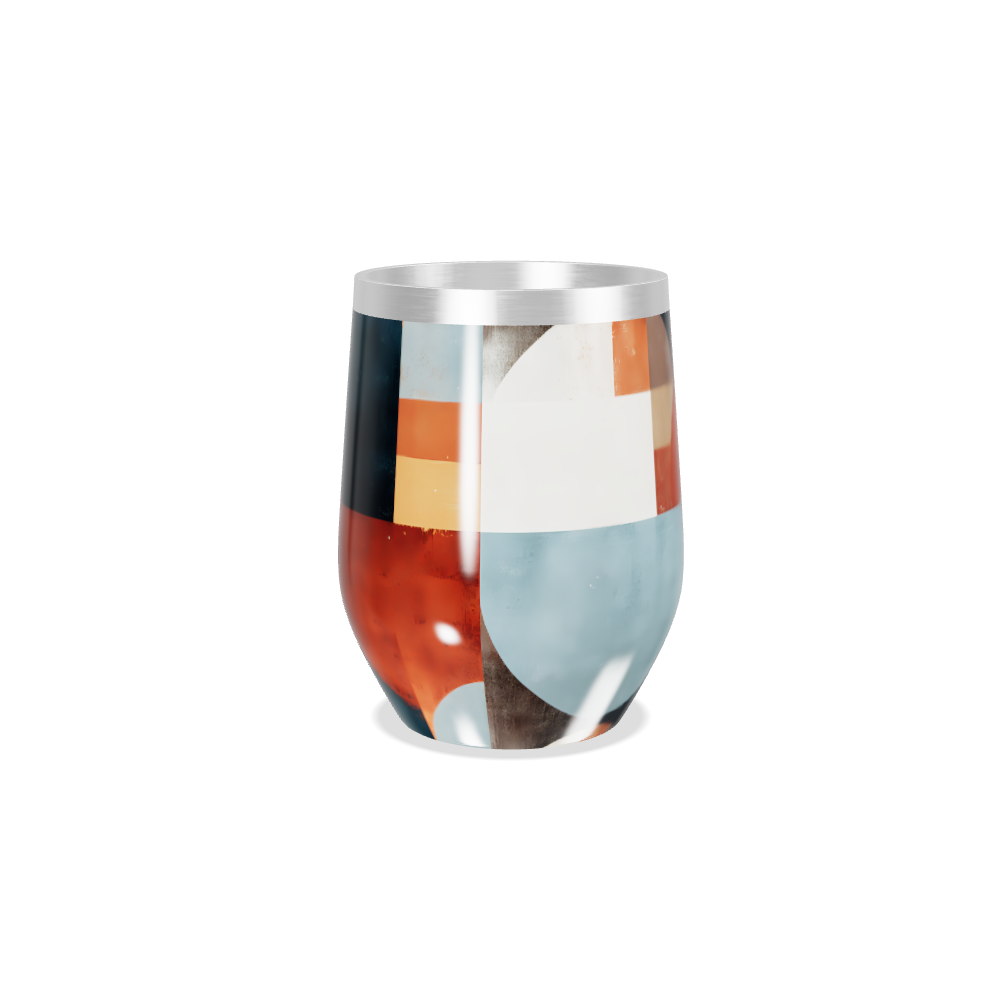 Copo Térmico Slim - Abstrato Multicor Inox