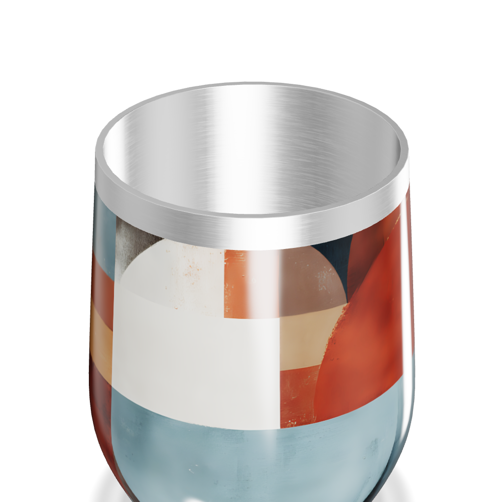 Copo Térmico Slim - Abstrato Multicor Inox