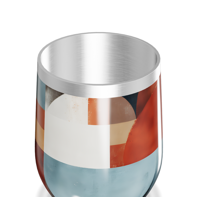 Copo Térmico Slim - Abstrato Multicor Inox