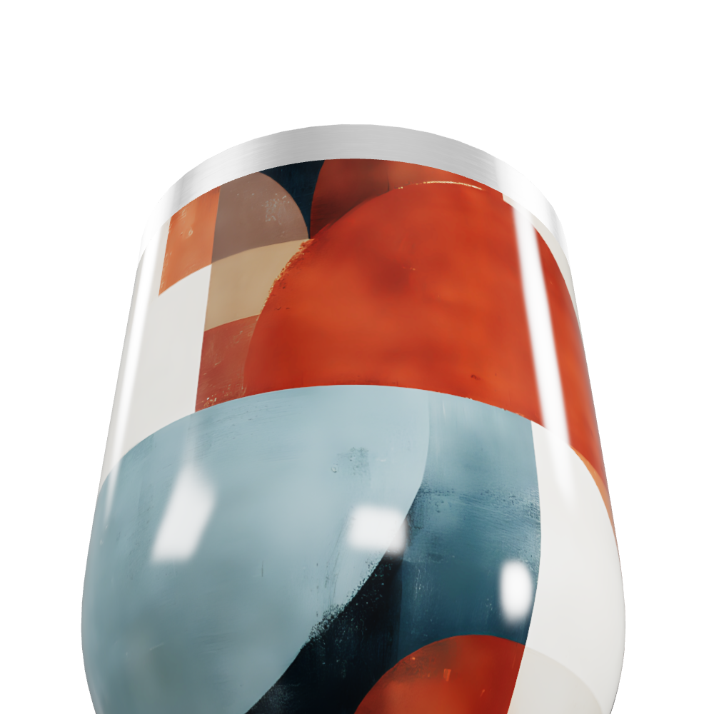 Copo Térmico Slim - Abstrato Multicor Inox