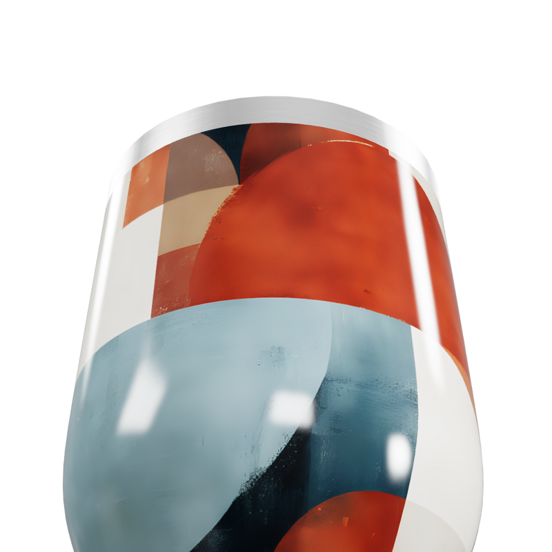 Copo Térmico Slim - Abstrato Multicor Inox