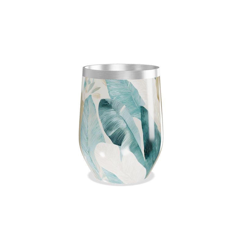 Copo Térmico Slim - Folhas Coloridas Inox