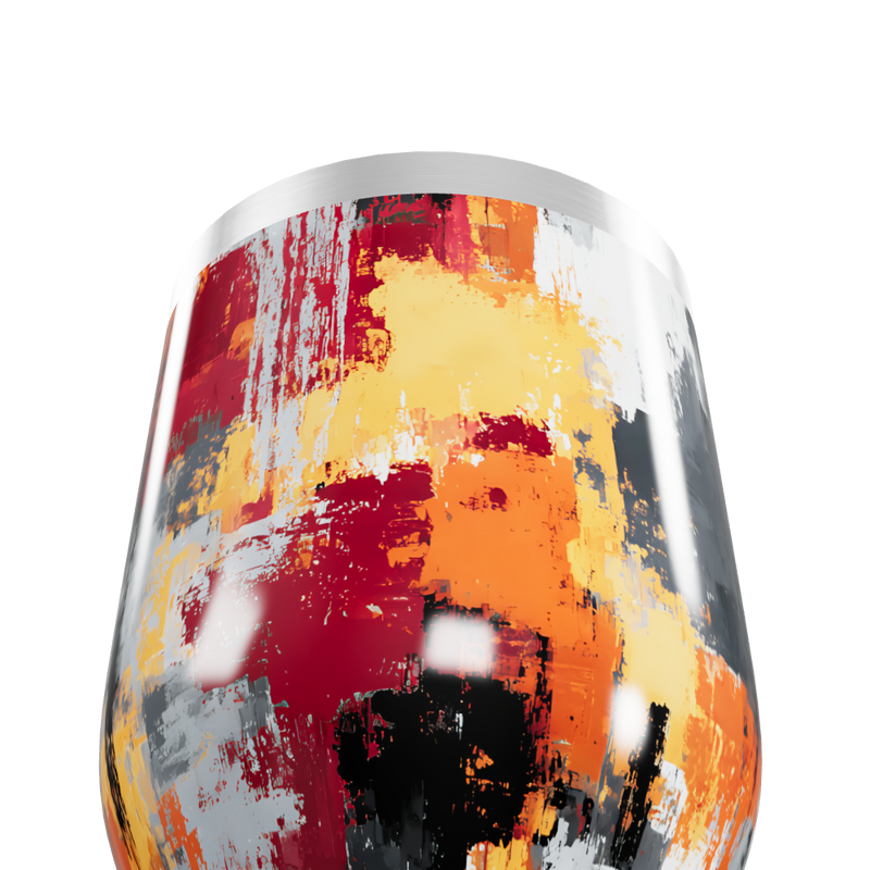 Copo Térmico Slim - Estampa Abstrata Colorida